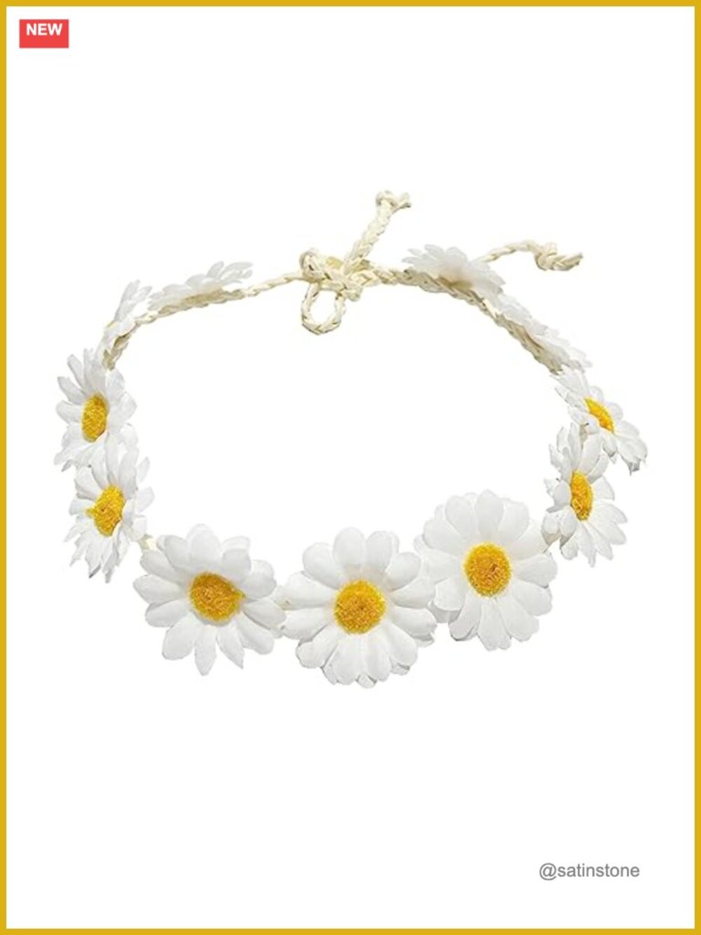 Handmade Sunflower Daisy Hair Wreath Bridal Headpiece Photo Props